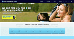 Desktop Screenshot of carpaymentsunder.com